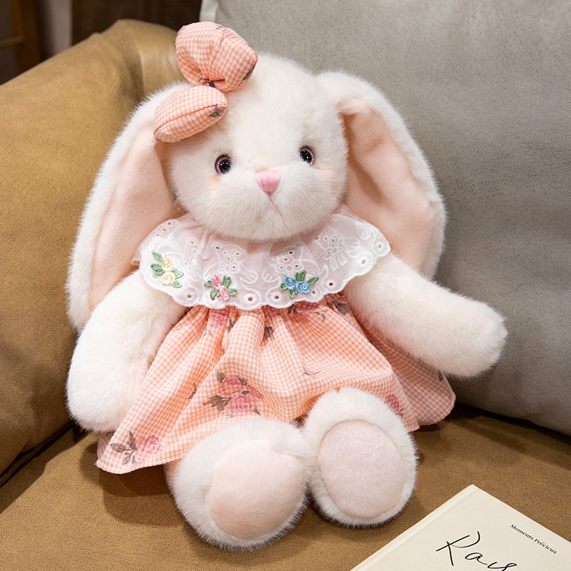 Adorable Little Bunny Plush Toy Comfort Lovey Doll Binky Rabbit for Bedtime Cuddles—Run-Run Bunny Sleep Companion for Girls, Birthday Gift