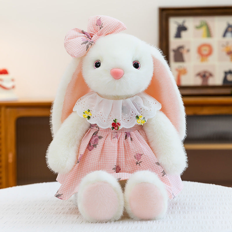 Adorable Little Bunny Plush Toy Comfort Lovey Doll Binky Rabbit for Bedtime Cuddles—Run-Run Bunny Sleep Companion for Girls, Birthday Gift