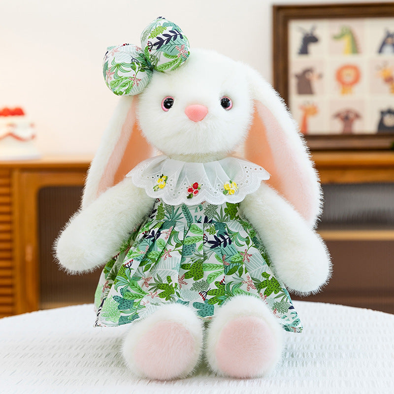 Adorable Little Bunny Plush Toy Comfort Lovey Doll Binky Rabbit for Bedtime Cuddles—Run-Run Bunny Sleep Companion for Girls, Birthday Gift