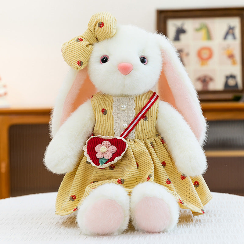 Adorable Little Bunny Plush Toy Comfort Lovey Doll Binky Rabbit for Bedtime Cuddles—Run-Run Bunny Sleep Companion for Girls, Birthday Gift