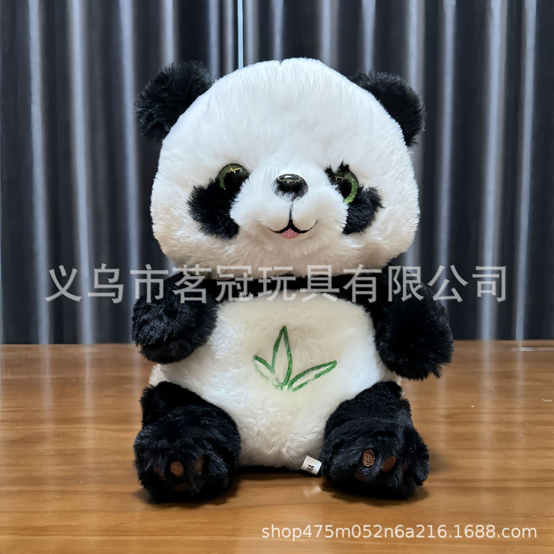 Breathing Glowing Smart Simulated Giant Panda Plush Toy with Light-Up Feature, Plays Gentle Music—For Calming, Soothe Sleep, Students, Babies, Birthday Gift