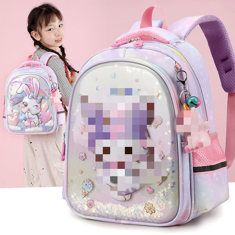 Children's Schoolbags Cartoon Cute Kuromi Baby Kindergarten Backpack Burden-Reducing Primary School Students First and Second Grade Backpack