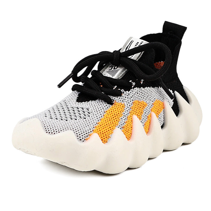 Spring and Autumn Children's Octopus Coconut Shoes Boys' Breathable Sports Shoes Girls' Baby Sock Shoes Casual Versatile