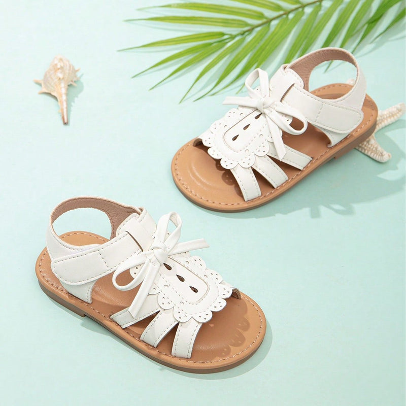 Bow-Decor Sandals for Girls, Kids Girls Summer 2026 New Style, Cute Beach Shoes for Little Girls