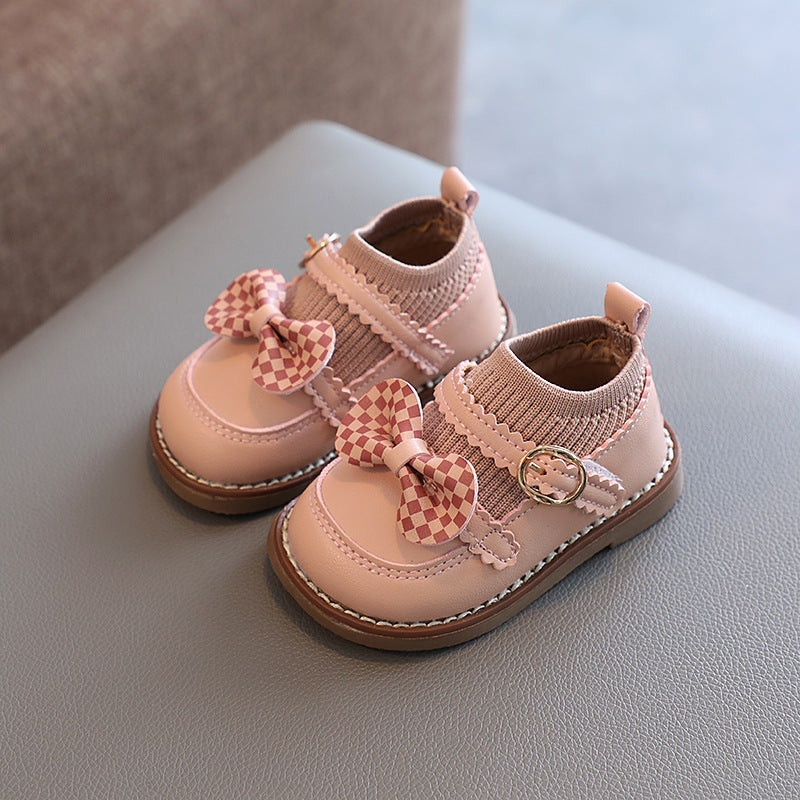 New Spring-Autumn Baby First-Walker Shoes, 1-2-3 Years Girl Princess Flats, Soft-Soled Mary Jane Sneakers, Wholesale Drop Shipping