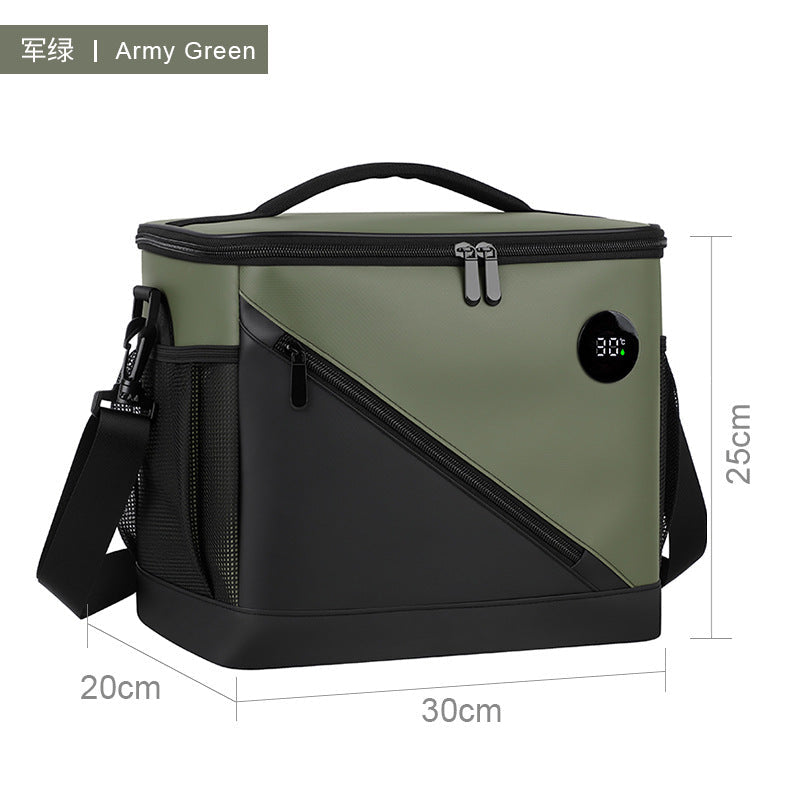 Sufei One-Touch Temperature Display Picnic Bag, Insulated Bag, Sealed and Leak-Proof, Long-Lasting Thermal Insulation and Cold Preservation, Outdoor Camping Travel Ice Bag