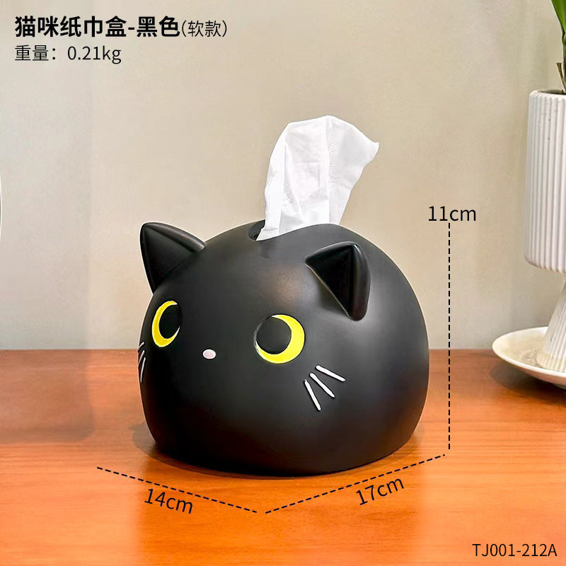 Creative Cute Tissue Box Paper Box Household Living Room Desktop High-end Light Luxury Car Napkin Advanced Sense Tissue Box