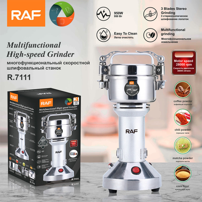 RAF European gauge cross-border household commercial mill electric dry mill whole grains Medicinal Herbs Coffee Grinder