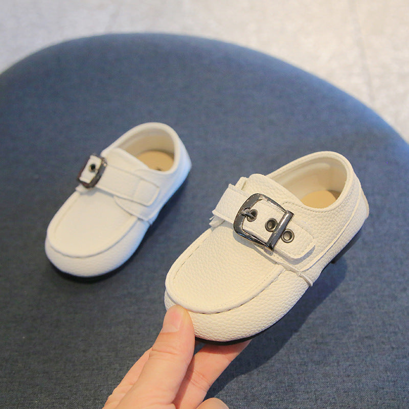 2026 New Cross-Border Model Non-Slip Baby Shoes for Ages 0-1-3, Spring and Autumn New Children's Leather Shoes, Boys' Loafers