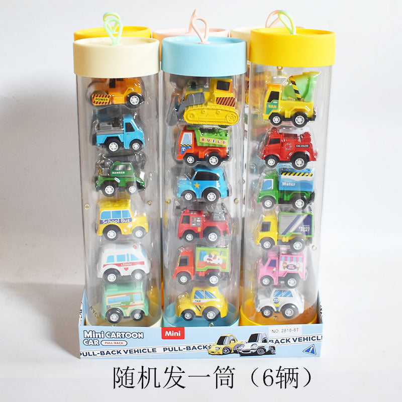 Tube-Packed Mini Pull-Back Cars, Cartoon Capsule Cars, Cute Little Cars, Children's Toy Car Set, Educational