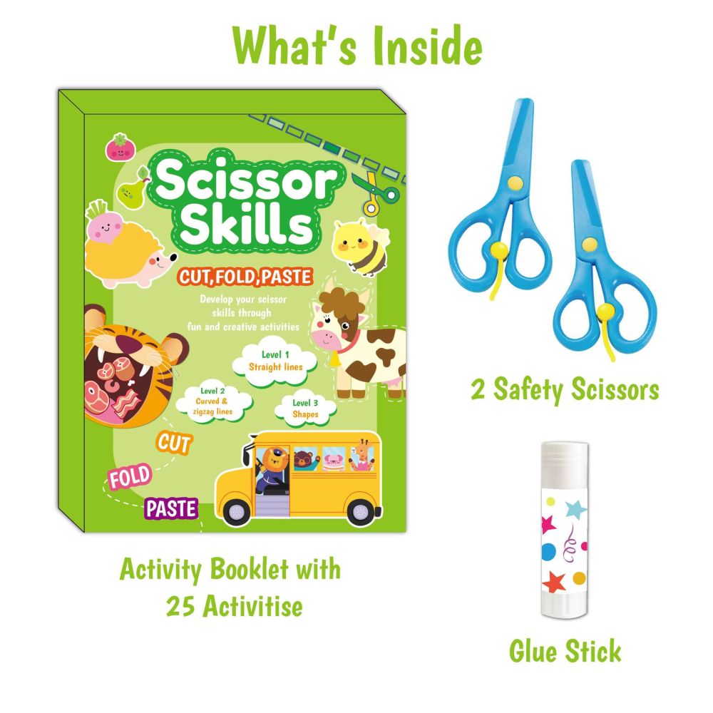 Paper cutting set for children DIY animal cartoon crafts toddler craft toys kindergarten educational paper cutting image 0
