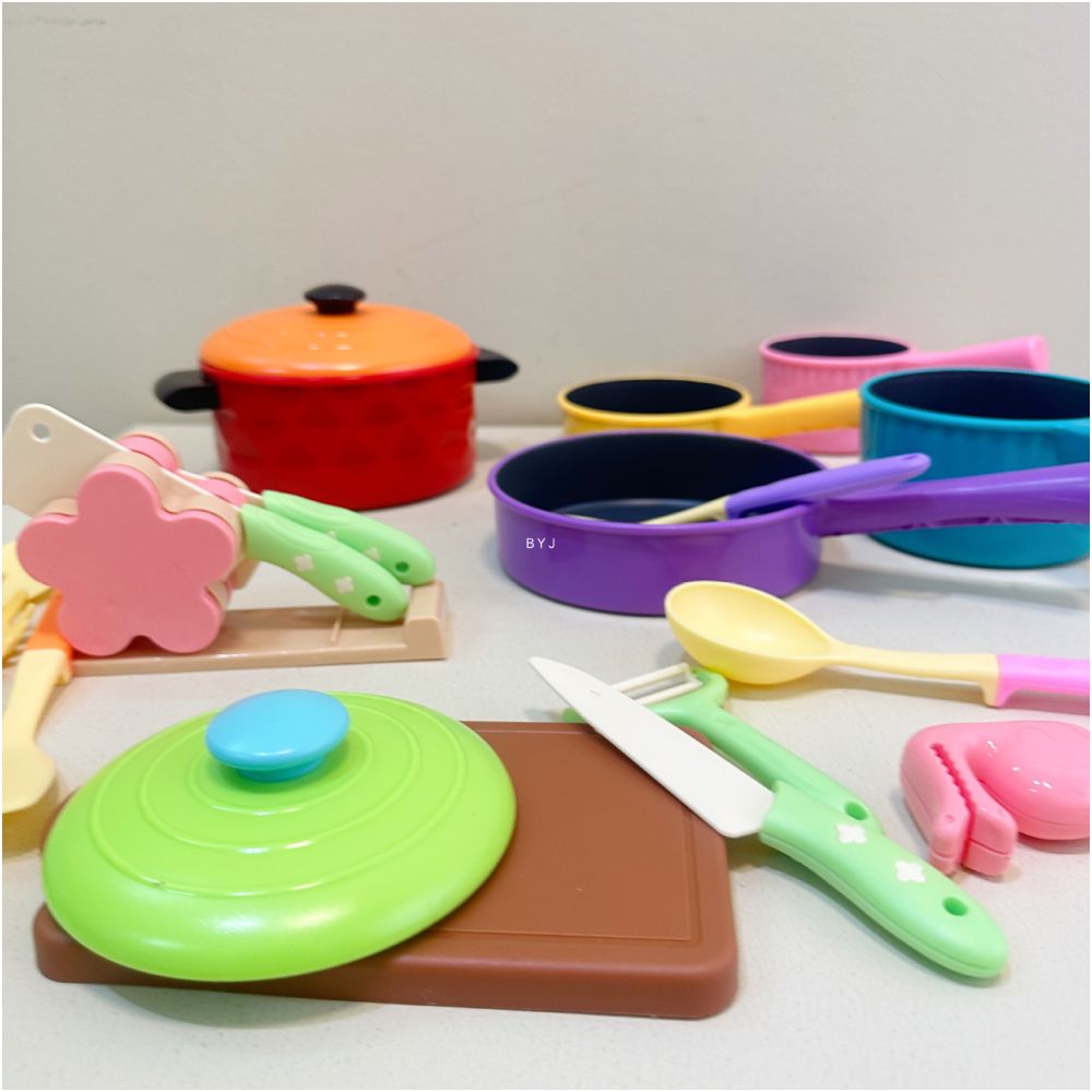 Pretend play kitchen tableware early education simulation children s cooking set for boys and girls educational toys image 1