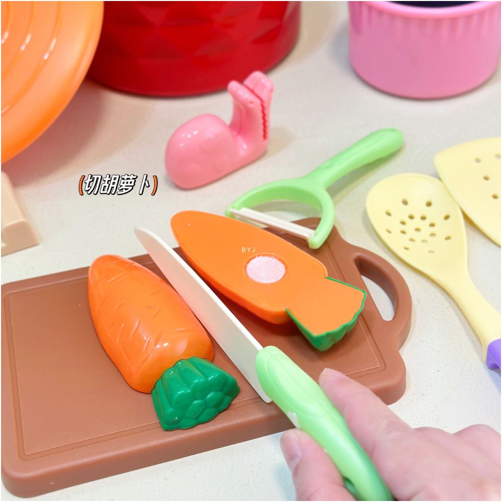 Pretend play kitchen tableware early education simulation children s cooking set for boys and girls educational toys image 3