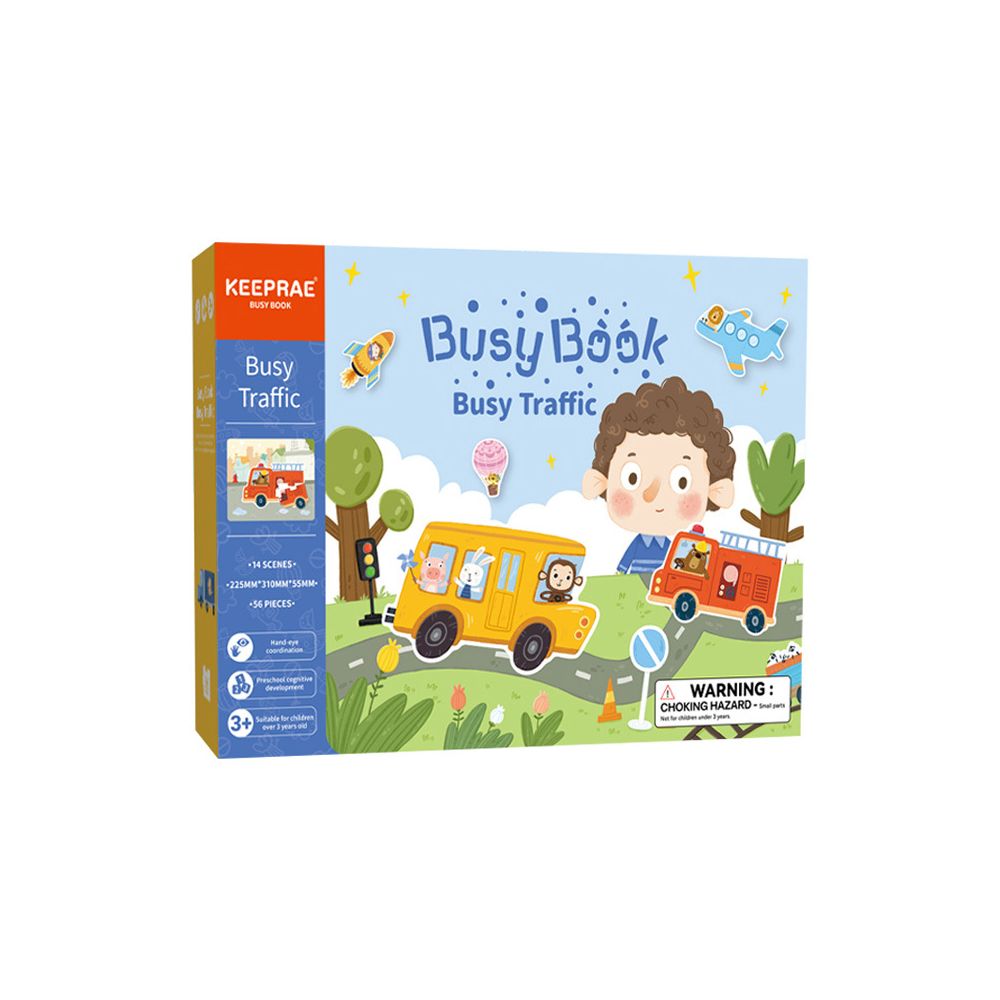 Early childhood education books including Busy Book Quiet Book Early Education Book and Velcro Stickers are educational toys for children image 0