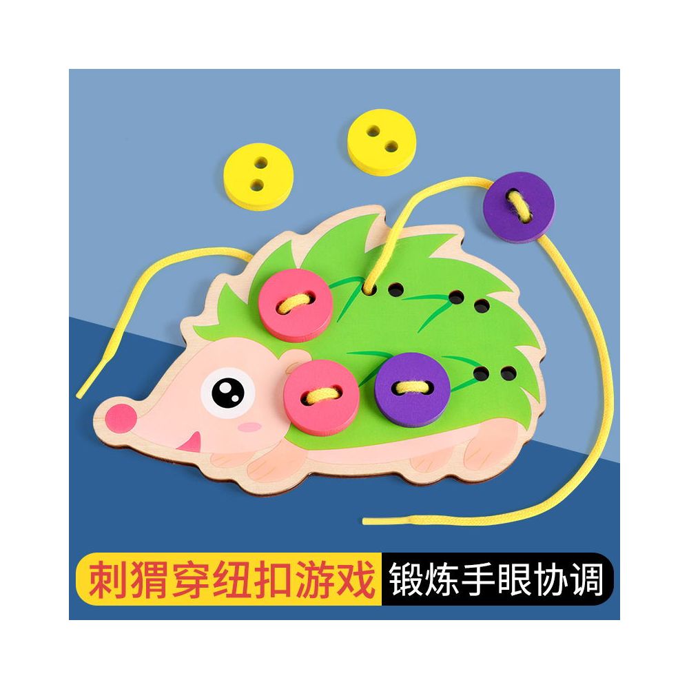 Wooden Insect Eating Fruit Baby Threading Caterpillar Apple Threading Game Children s Early Education Toy