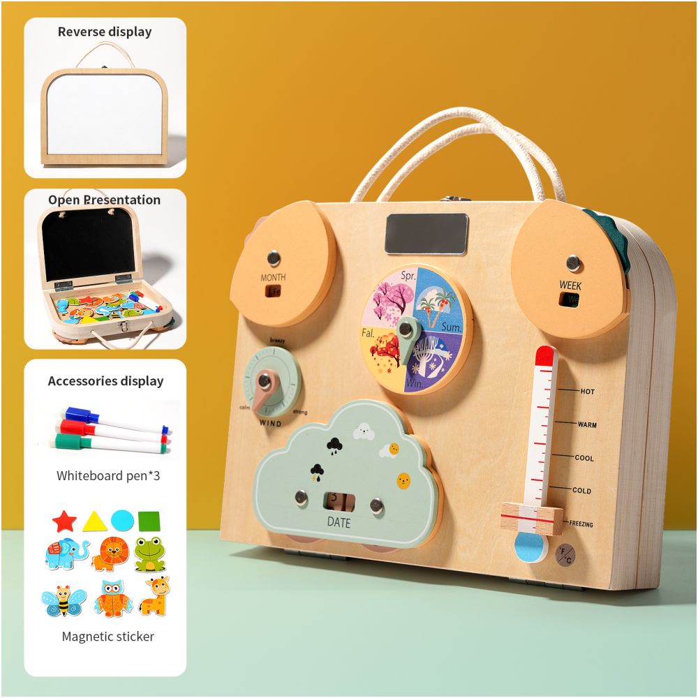 Montessori Daily Life Teaching Aids Light Switch Drawing Board Busy Board Hand Eye Coordination Wooden Children s Educational Toy