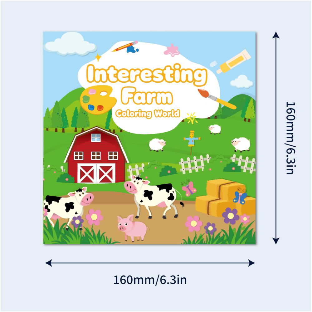 Cross border best selling cartoon coloring book for children early education DIY coloring book craft coloring book