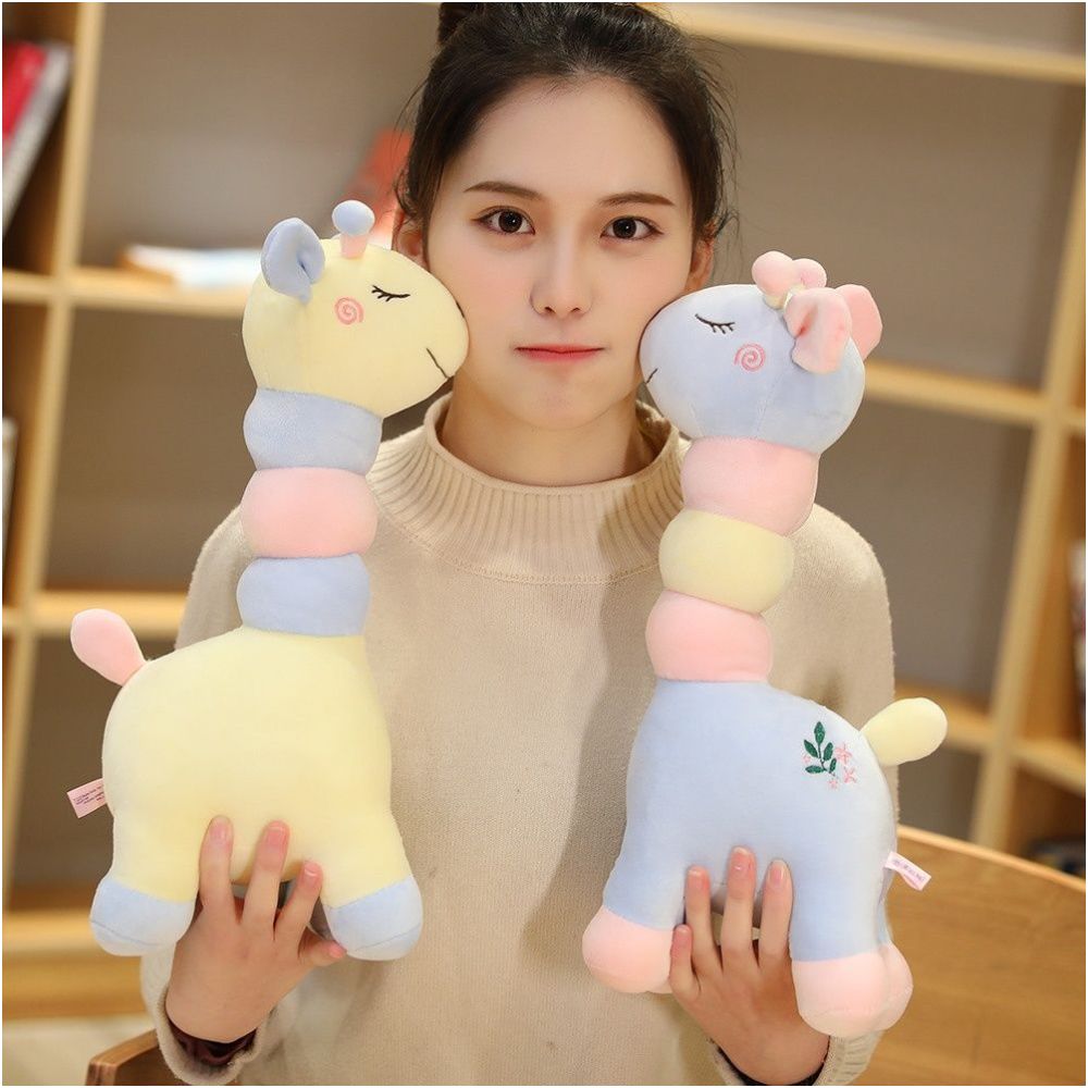 Giraffe plush toy for babies a sleep comforting doll a plush toy bag a cute non shedding claw machine item image 1
