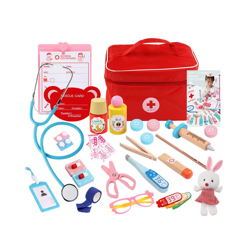Children s pretend nurse doctor toy set with stethoscope a favorite gift for girls perfect for birthdays and role playing image 2