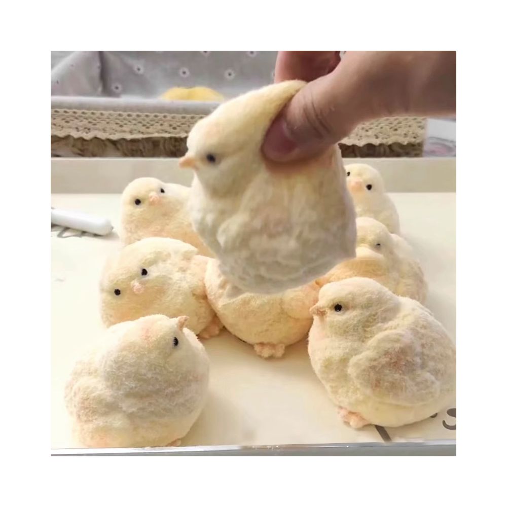 Chubby realistic plush chick toy super soft and creamy food grade stress reliever for adults image 0