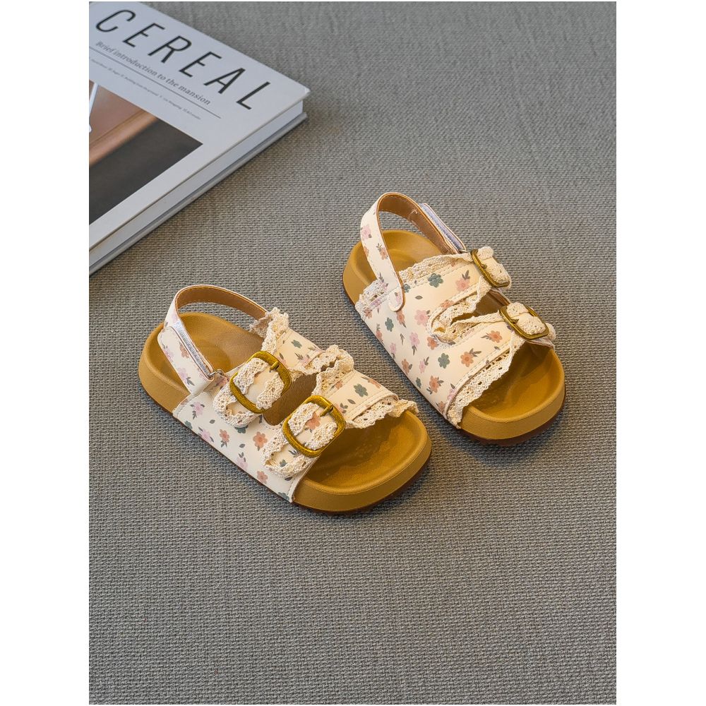 Girls Sweet Princess Shoes Non slip Sandals 2025 Summer New Collection Children s Open toed Beach Shoes Soft soled Casual Shoes Trendy image 1