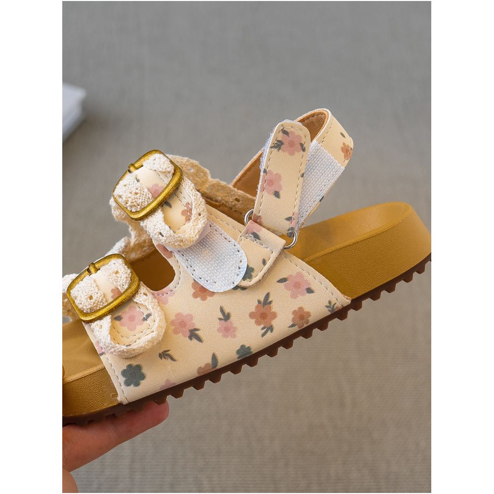 Girls Sweet Princess Shoes Non slip Sandals 2025 Summer New Collection Children s Open toed Beach Shoes Soft soled Casual Shoes Trendy image 4