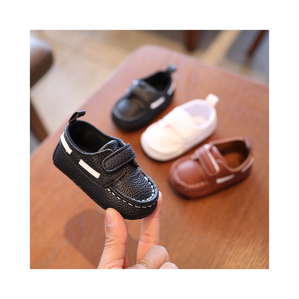 0 1 year old baby boys and girls soft cloth sole walking shoes 3 6 89 12 months old half year old baby shoes Spring and Autumn Bean shoes image 1