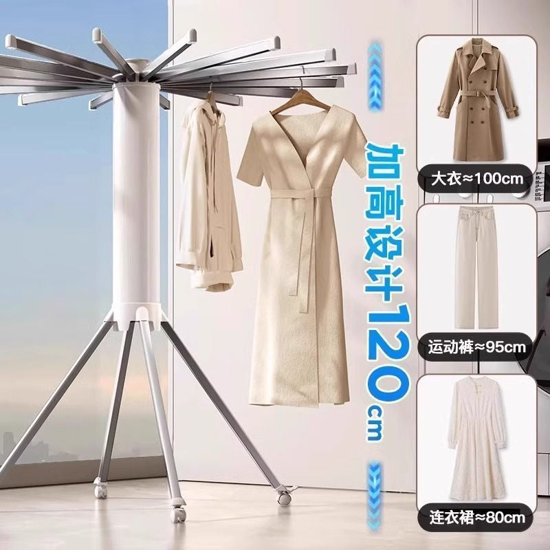 Bestselling Octopus Foldable Clothes Drying Rack, Balcony Household Floor-Standing Multi-Function Mobile Laundry Hanger for Drying Clothes & Blankets