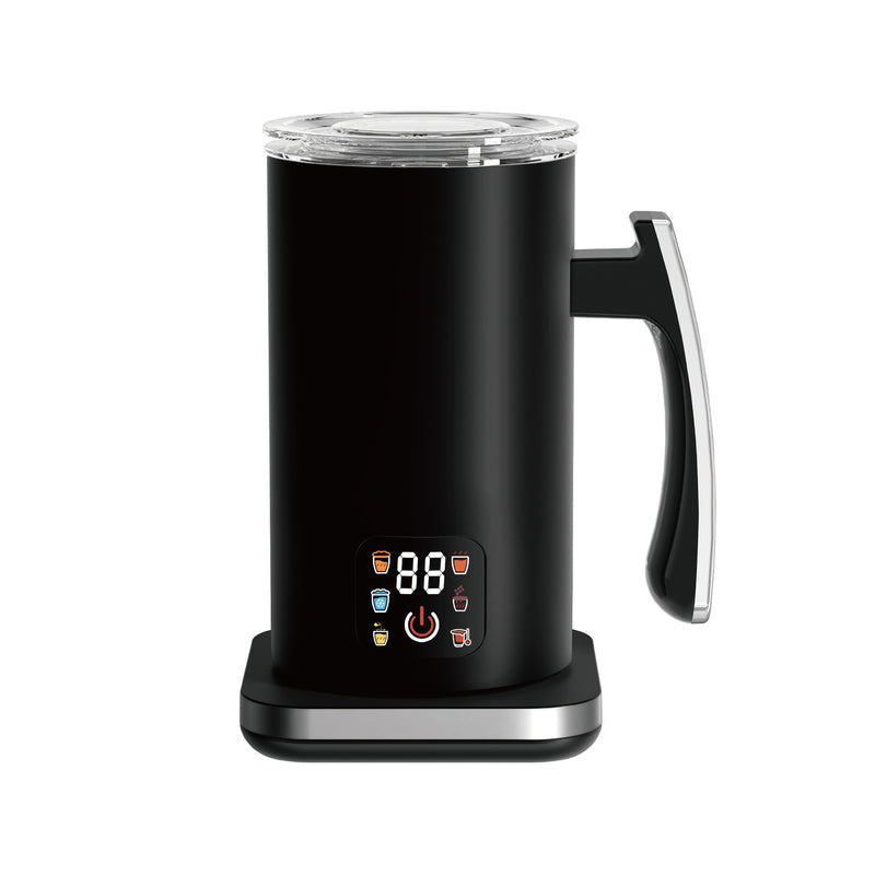 Magnetic Stainless Steel Electric Hot and Cold Milk Frother Fully Automatic Household Milk Frother Milk Foaming Mixing Cup Milk Frother