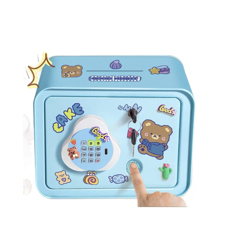 Money Bank Cabinet 2026 New Kids Girls “In Only” Safe Deposit Box with Lock, Password Box, Large-Capacity Savings Box
