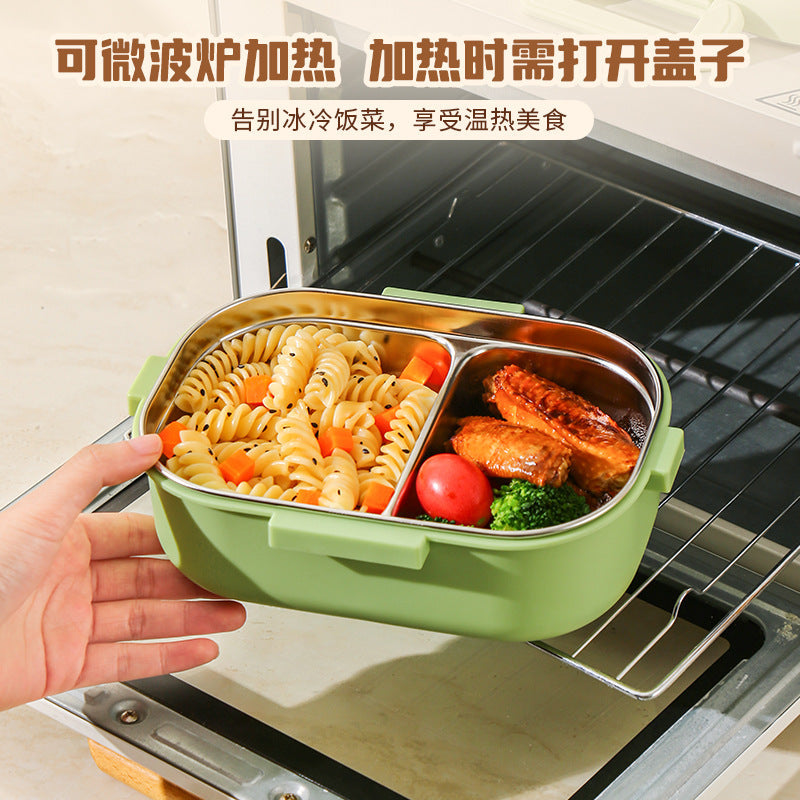 304 Stainless Steel Cartoon Compartment Lunch Box for Students, Kids Insulated Bento Box, Sealed and Portable, Stylish and Beautiful