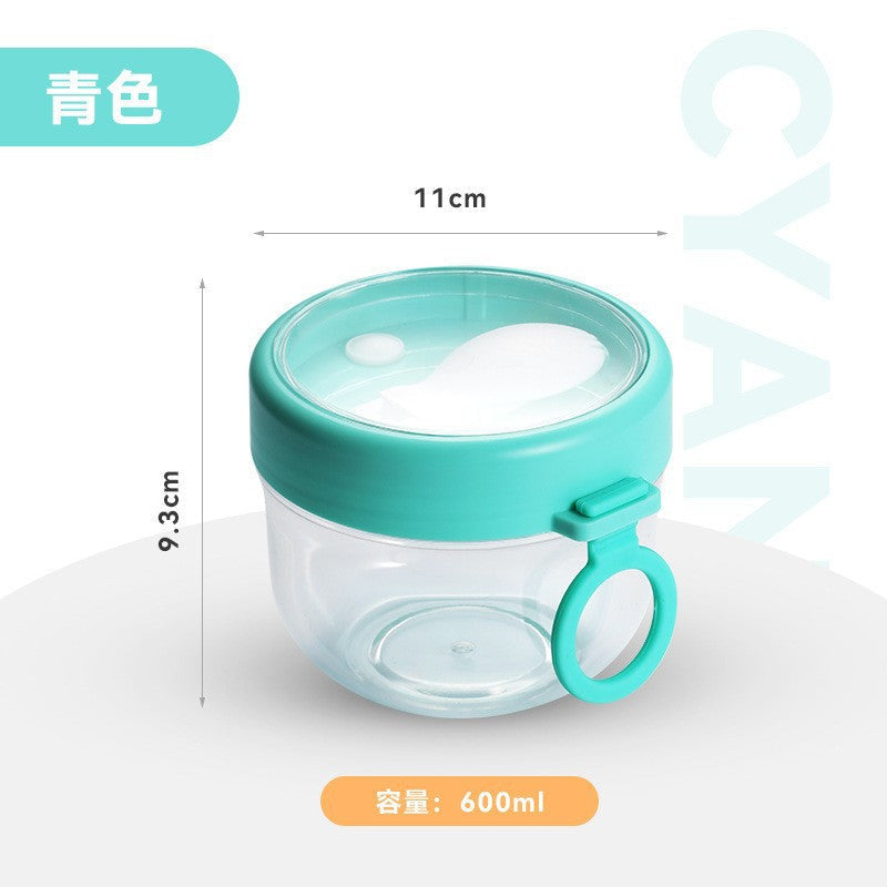 304 Stainless Steel Insulated Bowl Breakfast Cup Oatmeal Cup Wide Diameter Yogurt Bowl Porridge Jar Portable Fresh-Keeping Bowl Small Lunch Box