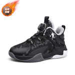 Children's Basketball Shoes 2026 Autumn Rotating Buckle Boys' Sports Shoes for Older Kids Practical Basketball Shoes Wholesale