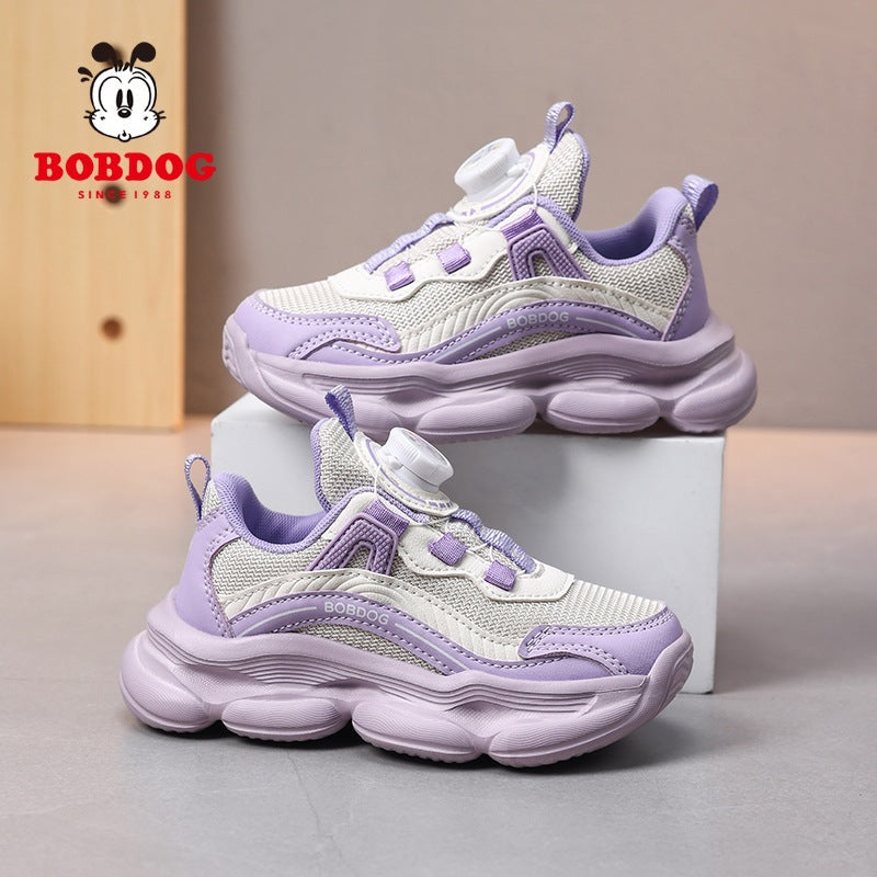 Babudou Boys' Shoes 2026 Kidsren's Mesh Sports Shoes Korean Style Dad Shoes Casual Running Shoes Lightweight Trendy Shoes