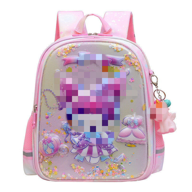 Children's Schoolbags Cartoon Cute Kuromi Baby Kindergarten Backpack Burden-Reducing Primary School Students First and Second Grade Backpack