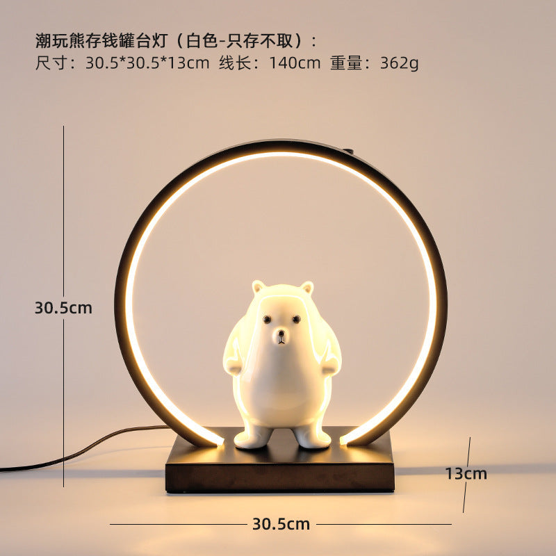 Star Person Bedroom Bedside Lamp USB Rechargeable Table Lamp Night Light Decorative Ornament Practical Gift for Friends (For Him & Her)