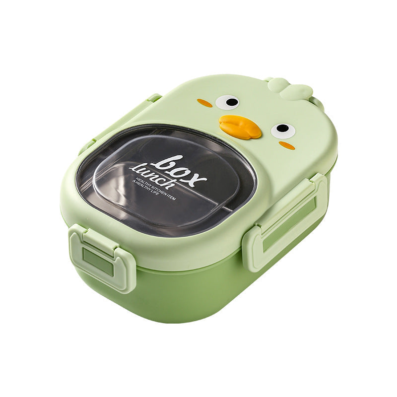 304 Stainless Steel Cartoon Compartment Lunch Box for Students, Kids Insulated Bento Box, Sealed and Portable, Stylish and Beautiful
