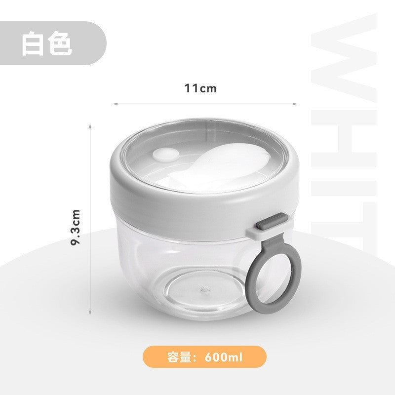 304 Stainless Steel Insulated Bowl Breakfast Cup Oatmeal Cup Wide Diameter Yogurt Bowl Porridge Jar Portable Fresh-Keeping Bowl Small Lunch Box