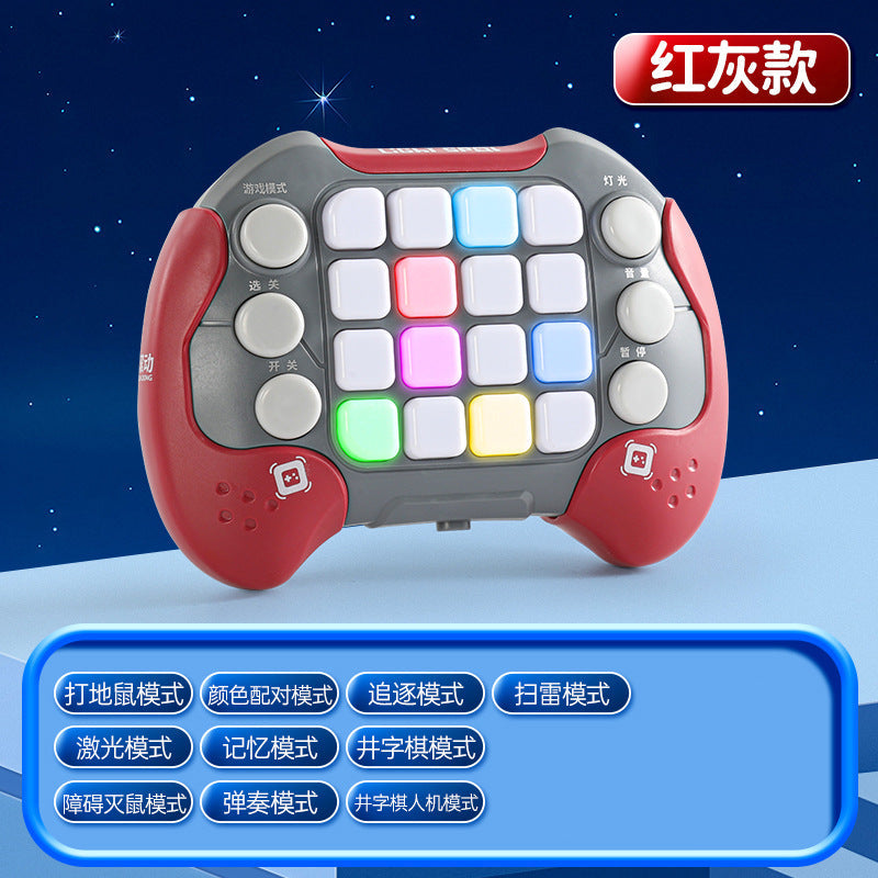 Star Wheel Rolling Puzzle Stress-Relief Game Console: Speed Push Competitive Adventure Clearance & Whack-a-Mole Button-Press Toy for Kids