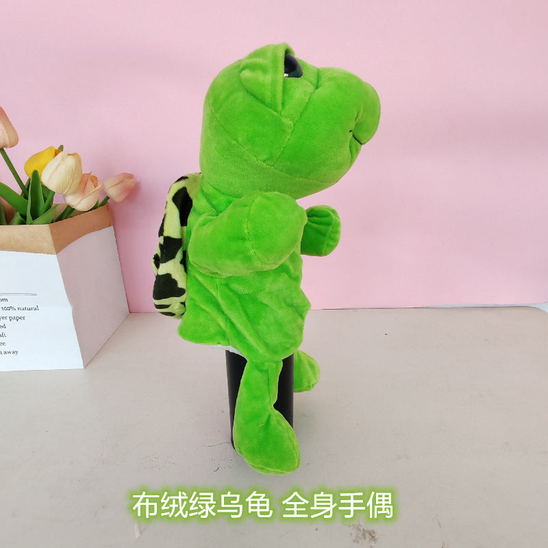 Ventriloquism Animal Hand Puppet Plush Toy Family Interactive Gloves Kindergarten Storytelling Can Open Mouth Doll Rag Doll