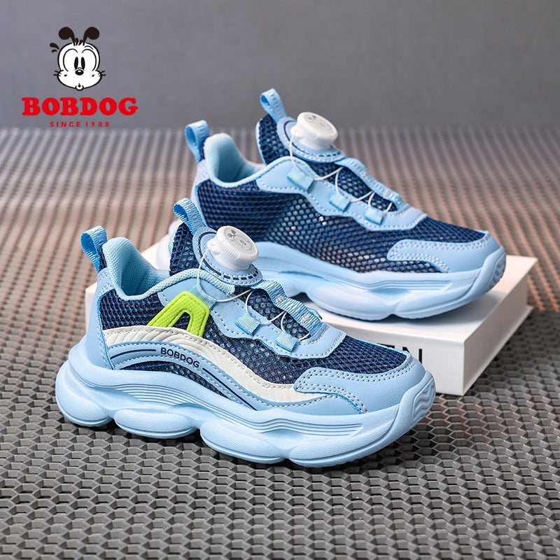 Babudou Boys' Shoes 2026 Kidsren's Mesh Sports Shoes Korean Style Dad Shoes Casual Running Shoes Lightweight Trendy Shoes
