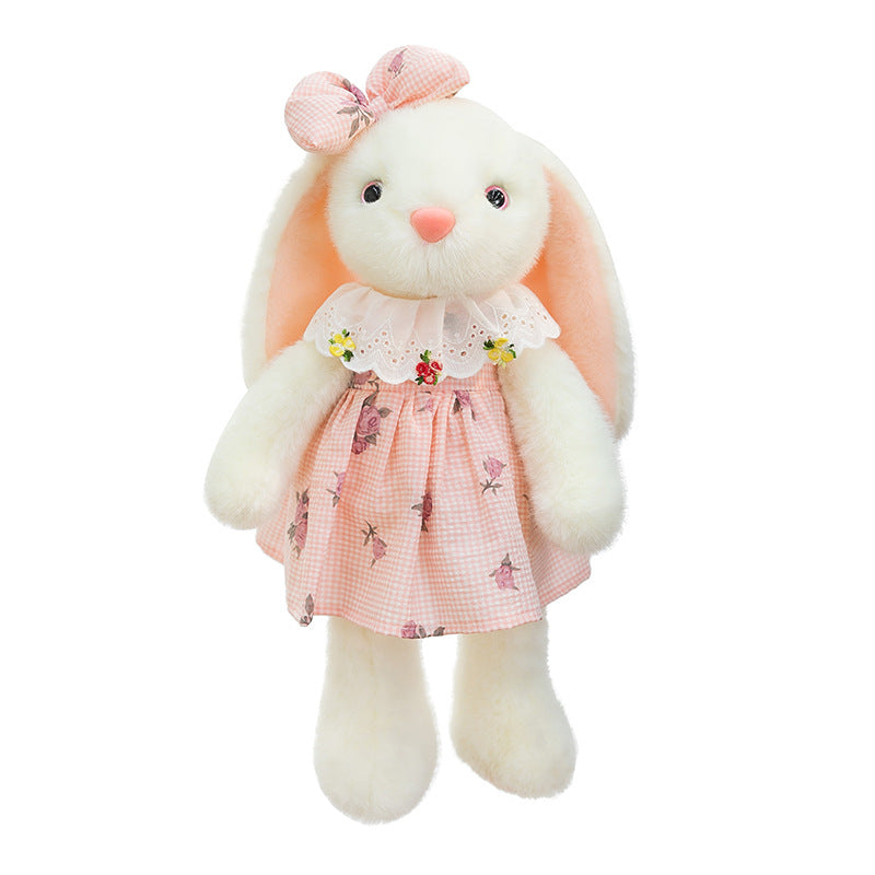 Adorable Little Bunny Plush Toy Comfort Lovey Doll Binky Rabbit for Bedtime Cuddles—Run-Run Bunny Sleep Companion for Girls, Birthday Gift