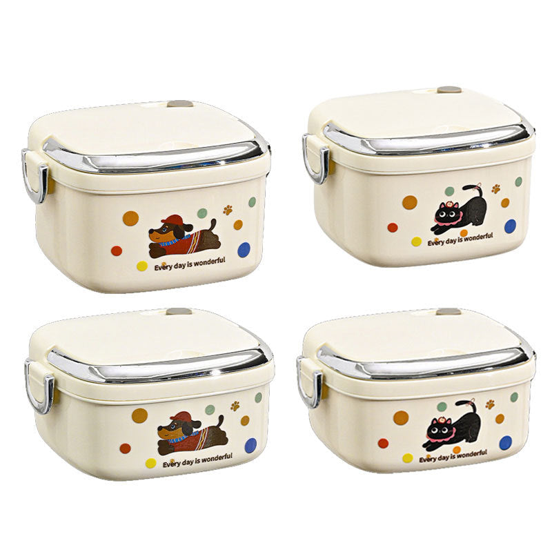 316 Stainless Steel Insulated Lunch Box, a Must-Have for Office Workers, Leak-Proof and Sealed, Multi-Layer Bento Box for Students