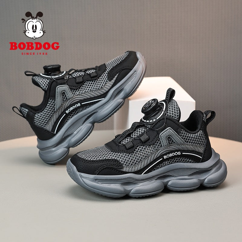 Babudou Boys' Shoes 2026 Kidsren's Mesh Sports Shoes Korean Style Dad Shoes Casual Running Shoes Lightweight Trendy Shoes