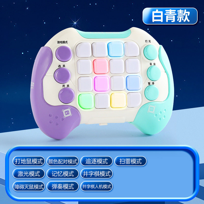 Star Wheel Rolling Puzzle Stress-Relief Game Console: Speed Push Competitive Adventure Clearance & Whack-a-Mole Button-Press Toy for Kids