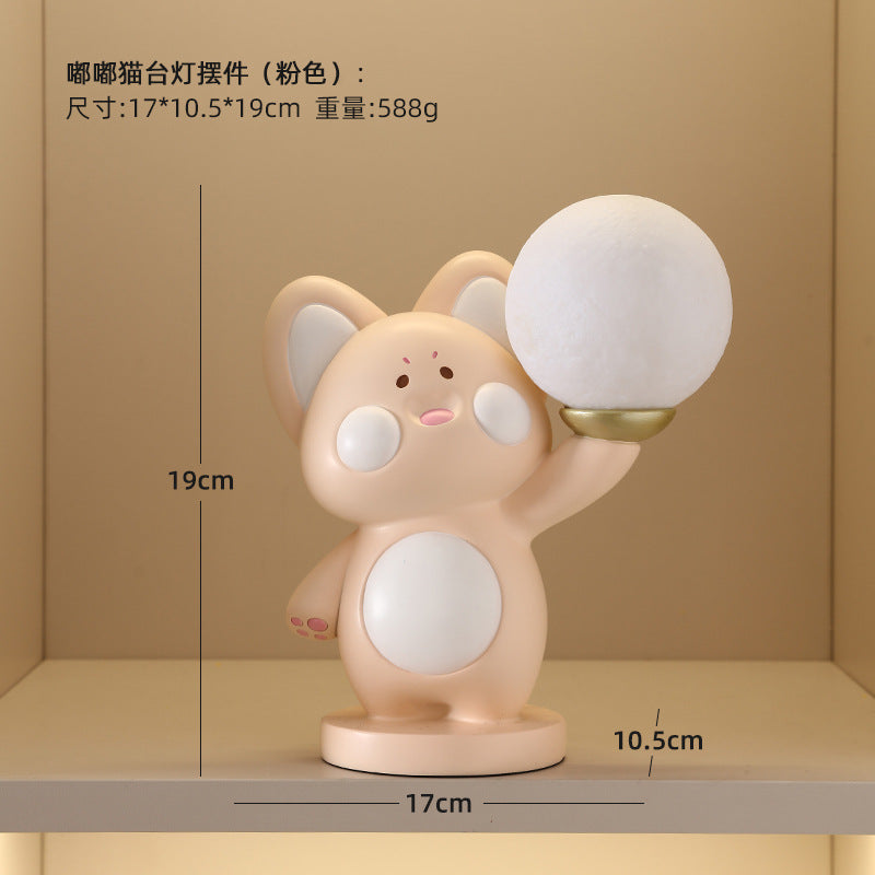Star Person Bedroom Bedside Lamp USB Rechargeable Table Lamp Night Light Decorative Ornament Practical Gift for Friends (For Him & Her)