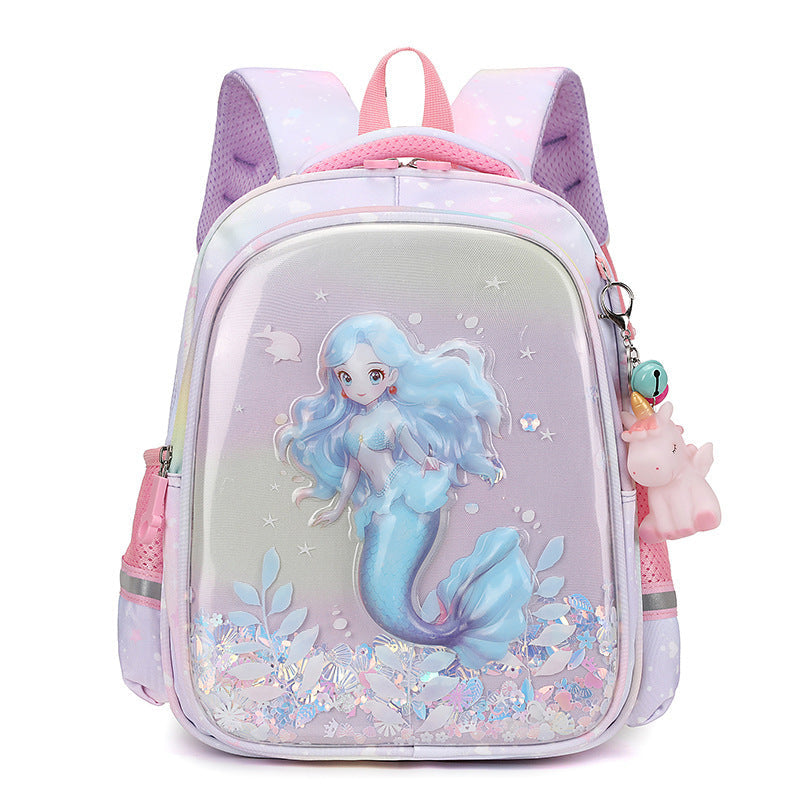 Children's Schoolbags Cartoon Cute Kuromi Baby Kindergarten Backpack Burden-Reducing Primary School Students First and Second Grade Backpack