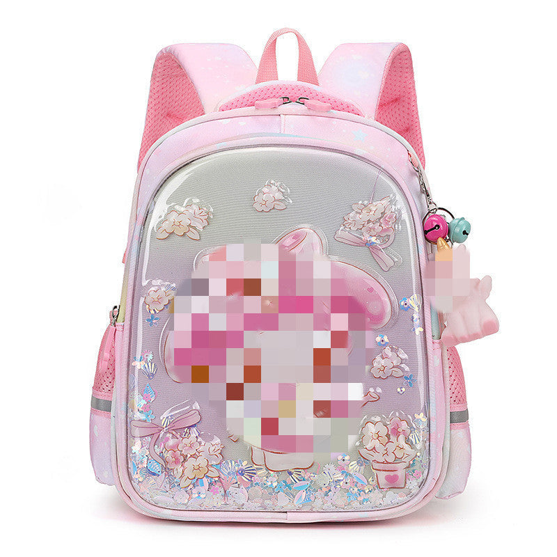 Children's Schoolbags Cartoon Cute Kuromi Baby Kindergarten Backpack Burden-Reducing Primary School Students First and Second Grade Backpack