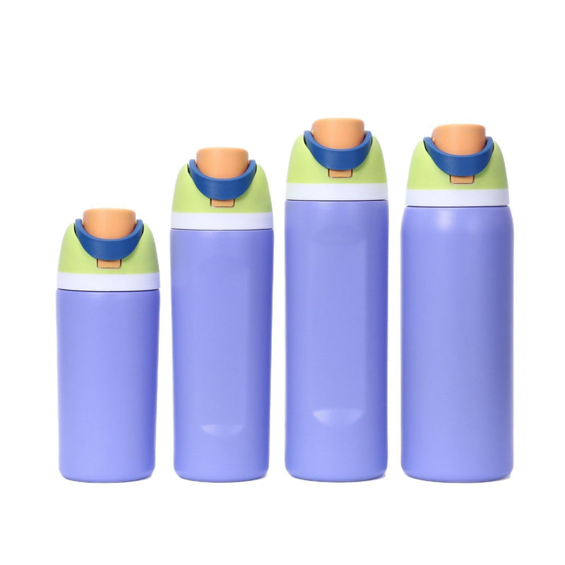 Cross-Border Fruit Cup Owala Style Thermos Cup Large Capacity Double-Layer Vacuum Sports Water Bottle Outdoor Handle Water Bottle