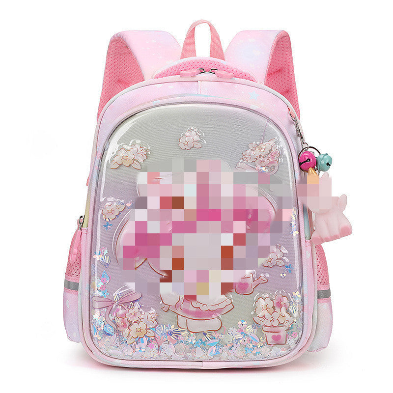 Children's Schoolbags Cartoon Cute Kuromi Baby Kindergarten Backpack Burden-Reducing Primary School Students First and Second Grade Backpack